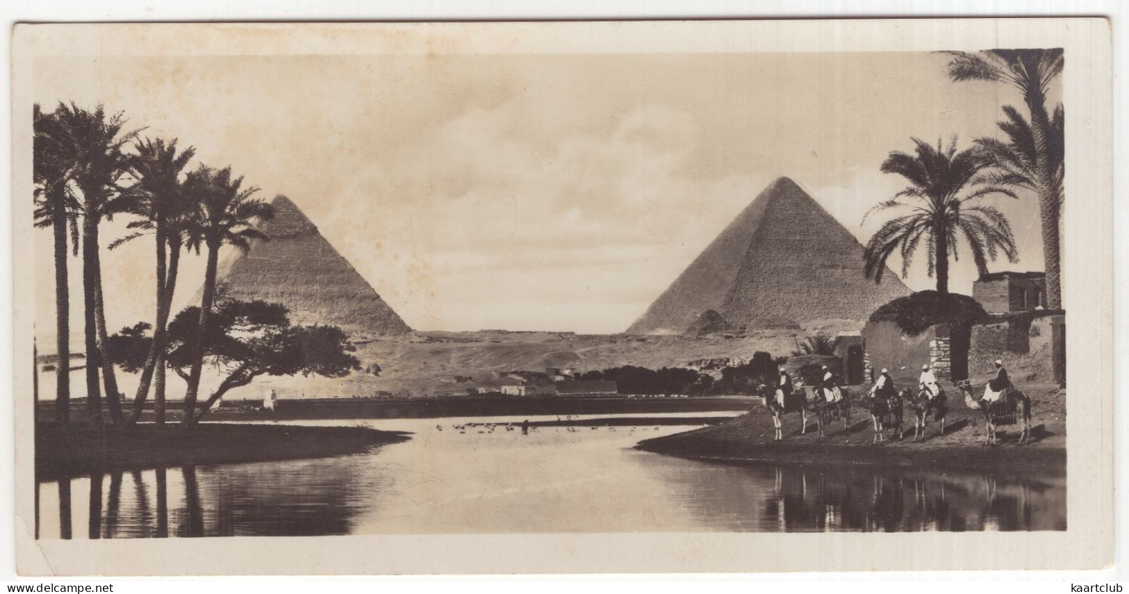 Cairo. Innondation At The Pyramids - (Egypt) - No. 3 - Zogolopoulo Frères, Cairo - (Size: 15 Cm X 7.5 Cm) - Kairo