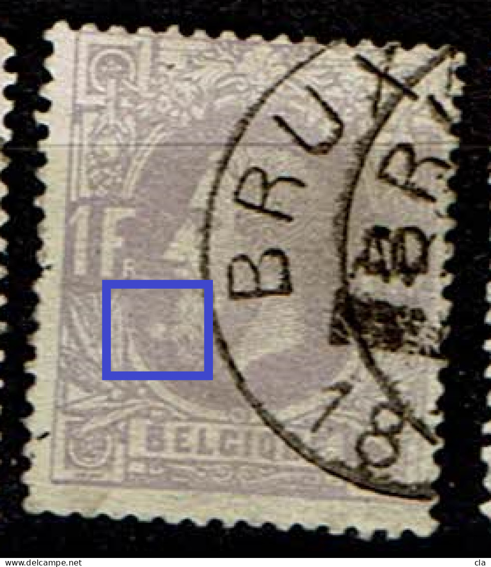 36  Obl  BXL  LV 4  Coquille Barbe - 1869-1883 Léopold II