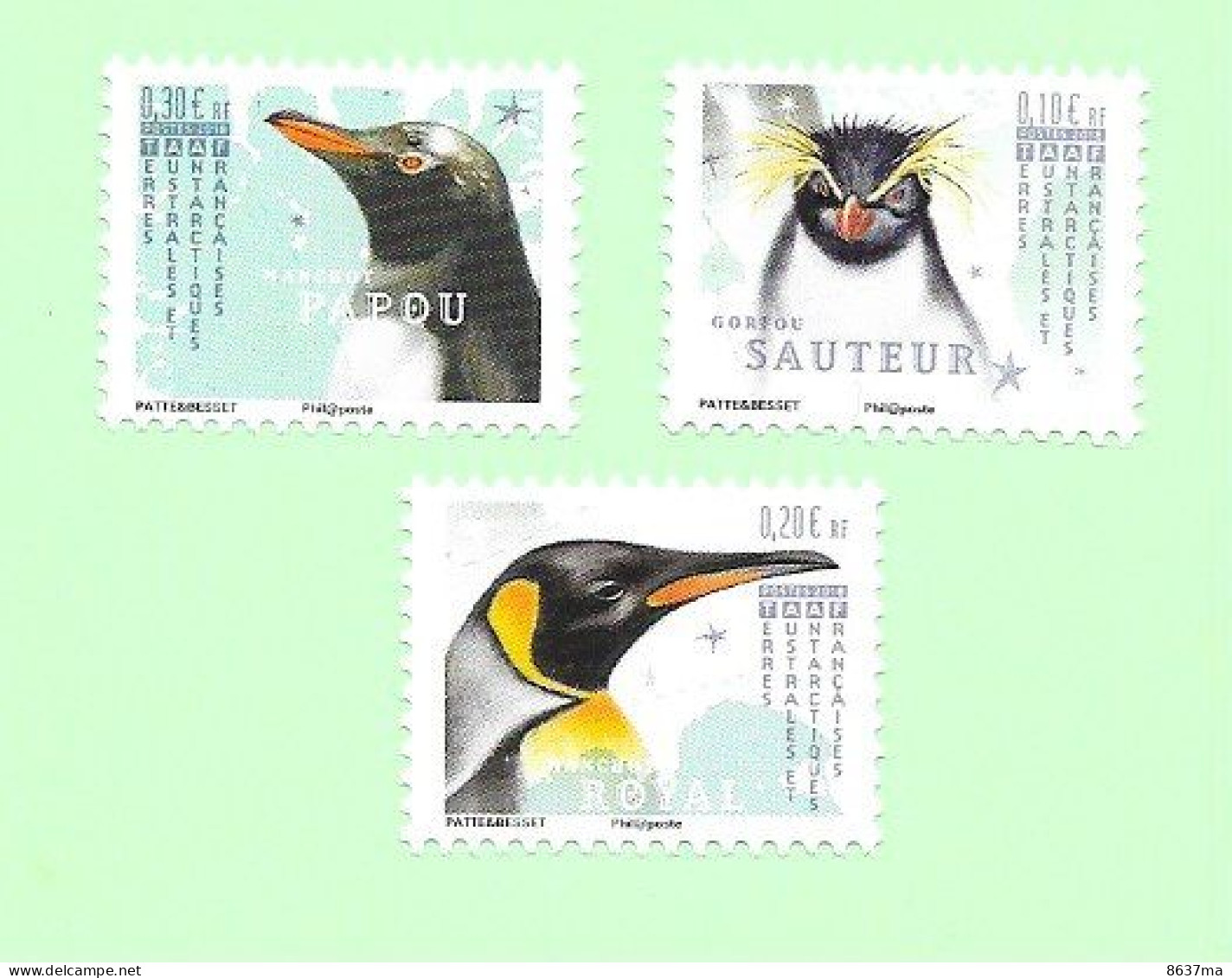 Oiseaux -3 Timbres - 2018 - Neufs