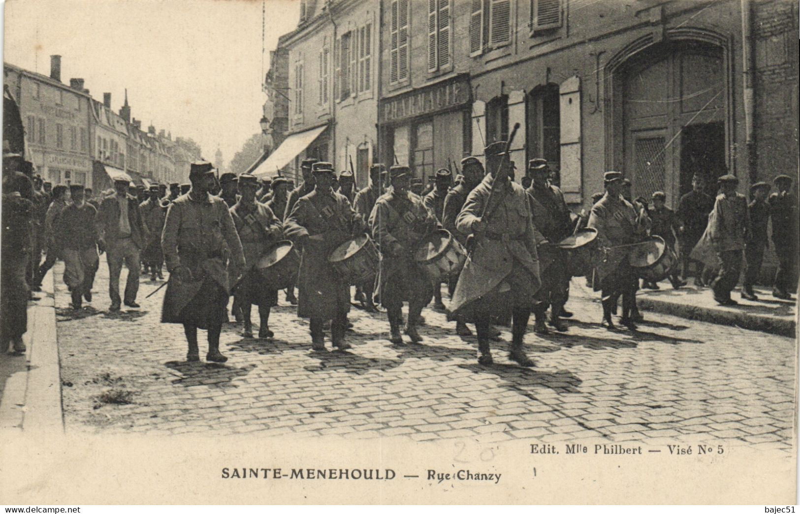 Sainte Ménehould - Rue Chanzy "animés" - Sainte-Menehould