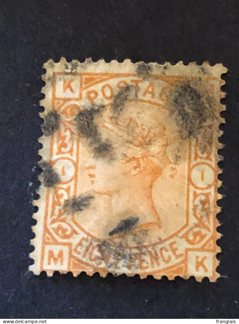 GREAT BRITAIN  SG 156  8d Orange, Plate 1   CV £350 - Used Stamps