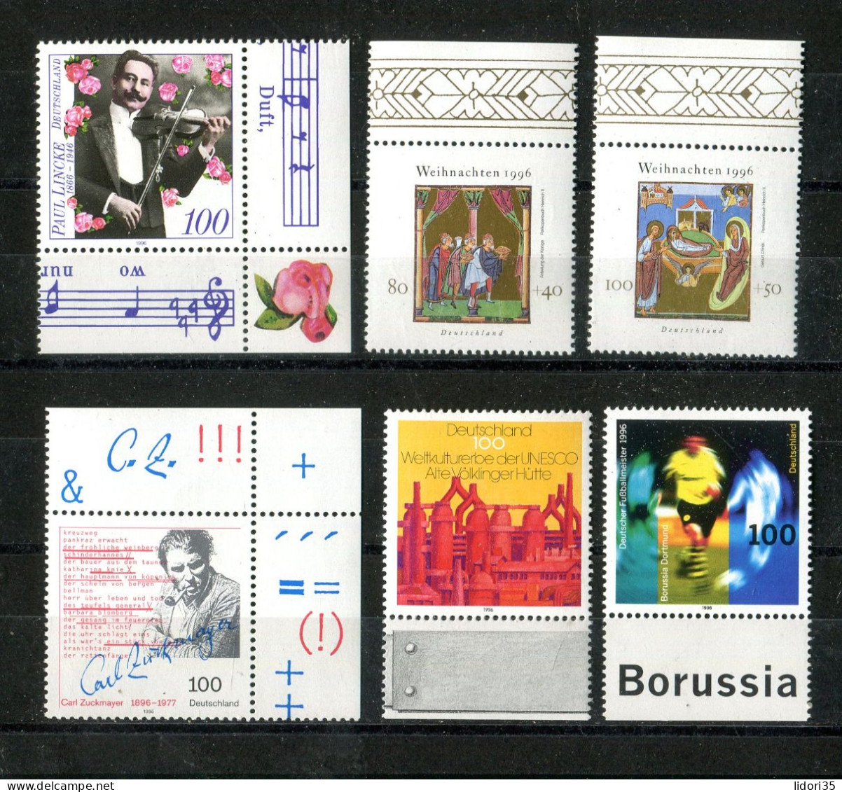 "BUNDESREPUBLIK DEUTSCHLAND" Partie Mit Verschiedenen Ausgaben ** (L2039) - Vrac (max 999 Timbres)