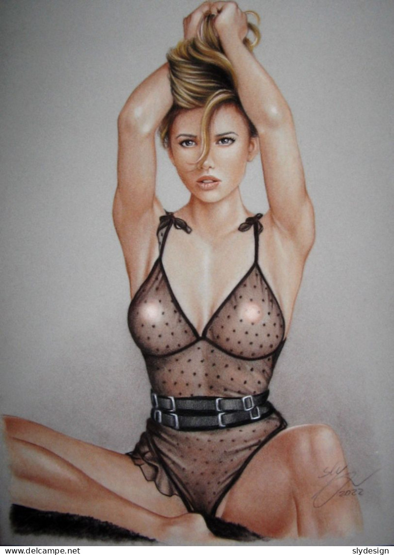 PIN UP ART By SLY *** DRAWING # 9634 - Pin-Ups