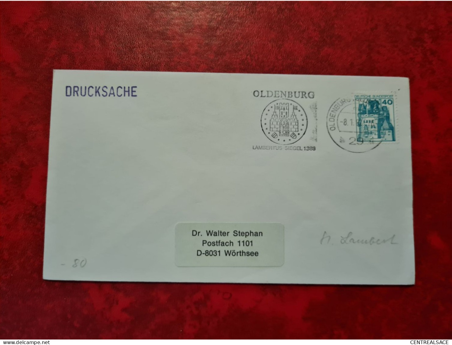 Lettre ALLEMAGNE 1982 OLDENBURG LAMBERTUS SIEGEL - Sonstige & Ohne Zuordnung