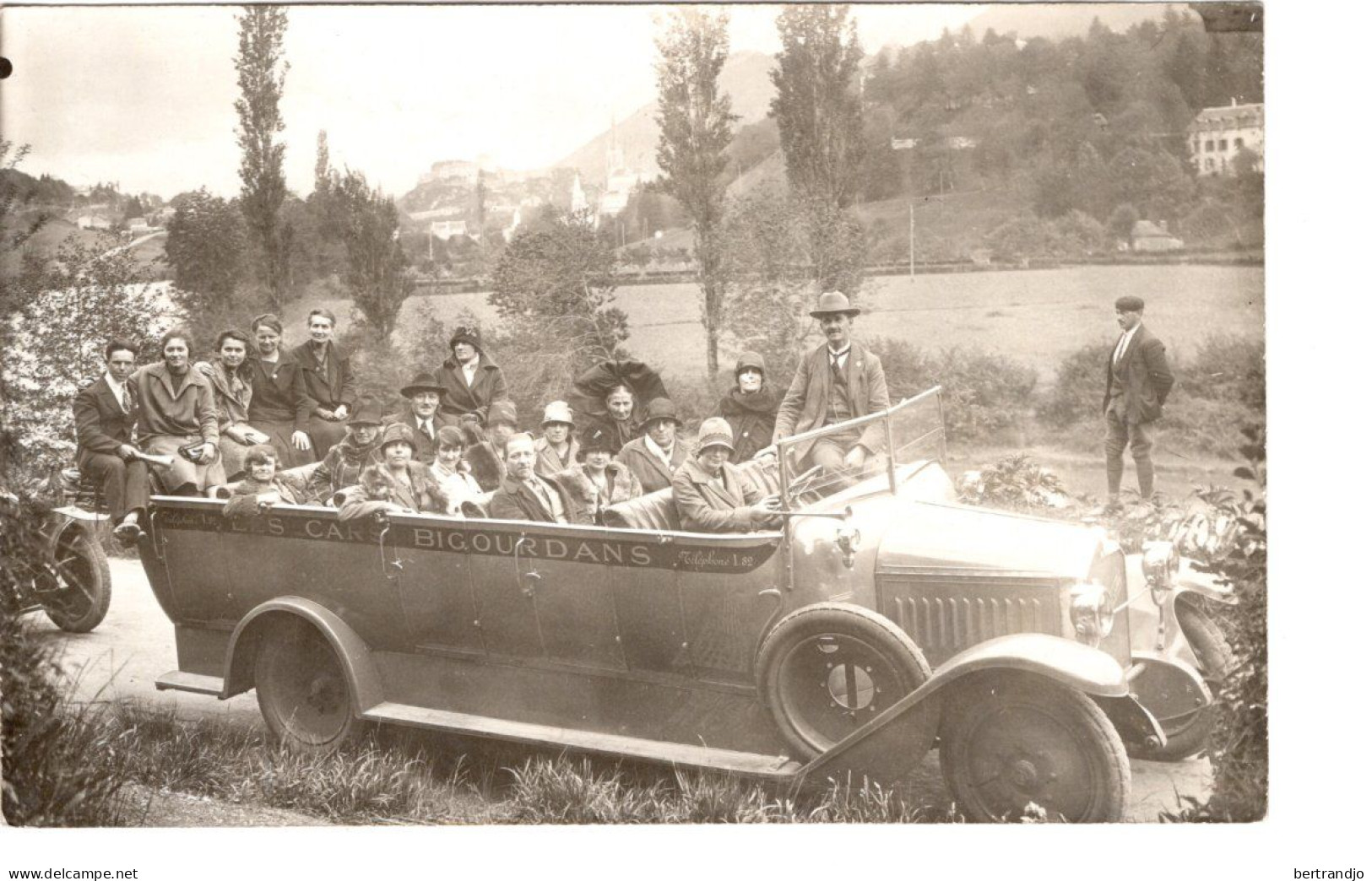 Carte Photo Bus En 1928 Région De Bétharram - Andere & Zonder Classificatie