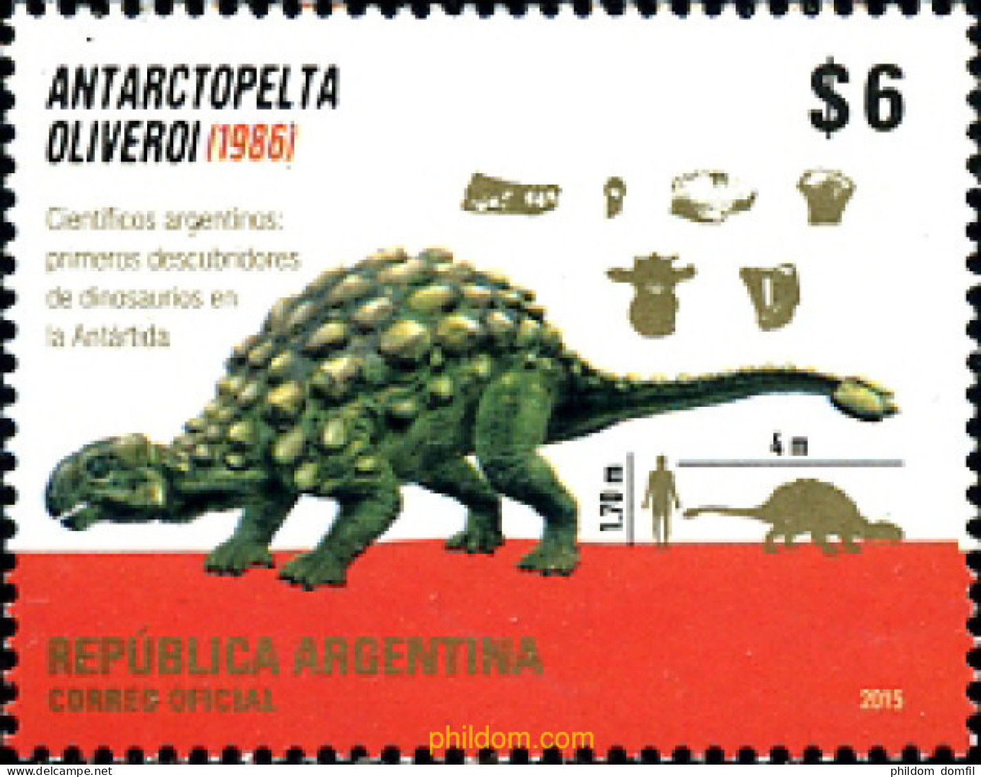 338035 MNH ARGENTINA 2015 DINOSAURIOS - Ungebraucht