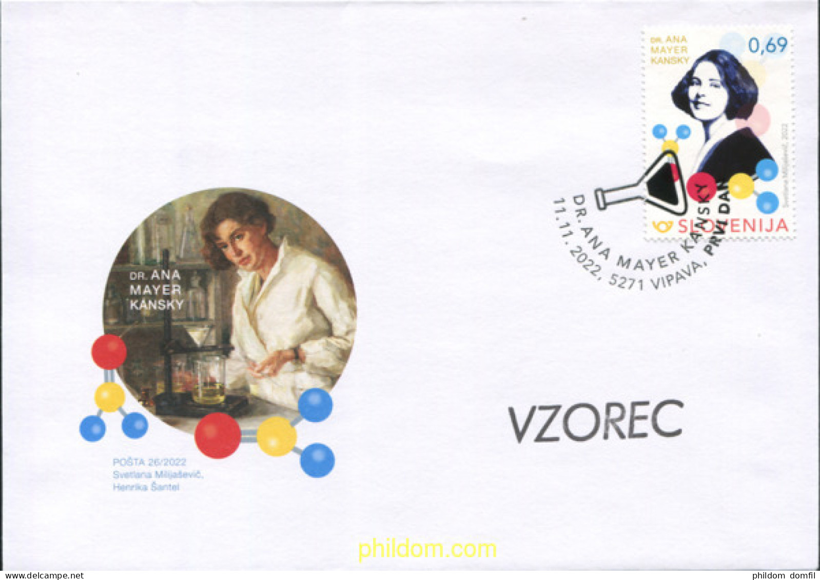 692730 MNH ESLOVENIA 2022 CIENTÍFICAS ESLOVENAS - DRA. ANA MAYER KANSKY - Slovénie