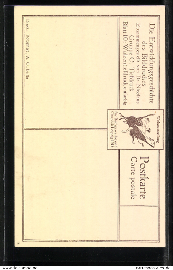 Künstler-AK Leipzig, Weltausstellung Für Buchgewerbe U. Graphik 1914, Huldigung An Adolf Menzel  - Exposiciones