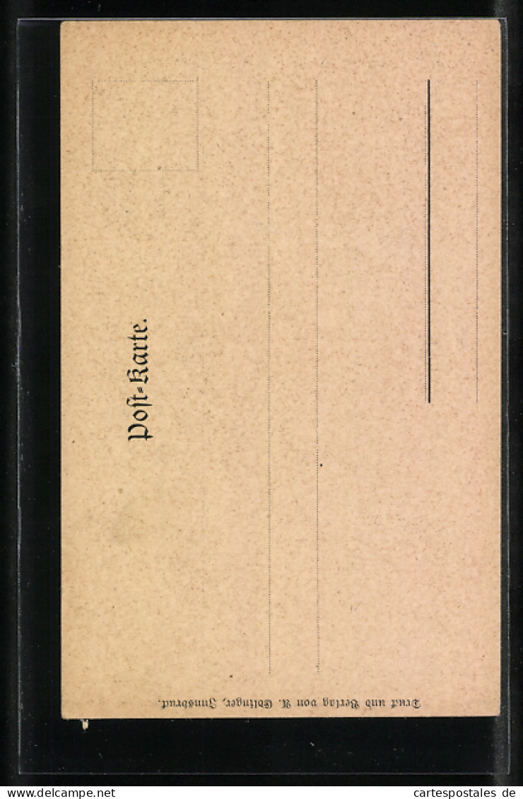 Künstler-Lithographie Edward Theodore Compton: Eggental-Schlucht, Sommeridyll  - Compton, E.T.