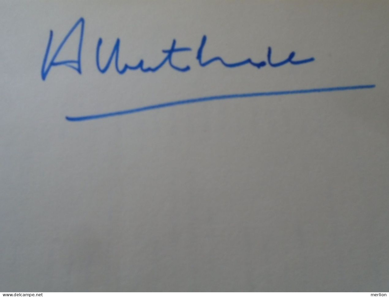 D203338  Signature -Autograph  -  Alberto Erede -Italian Conductor - Music -Opera  Genoa Salzburg - Sänger Und Musiker