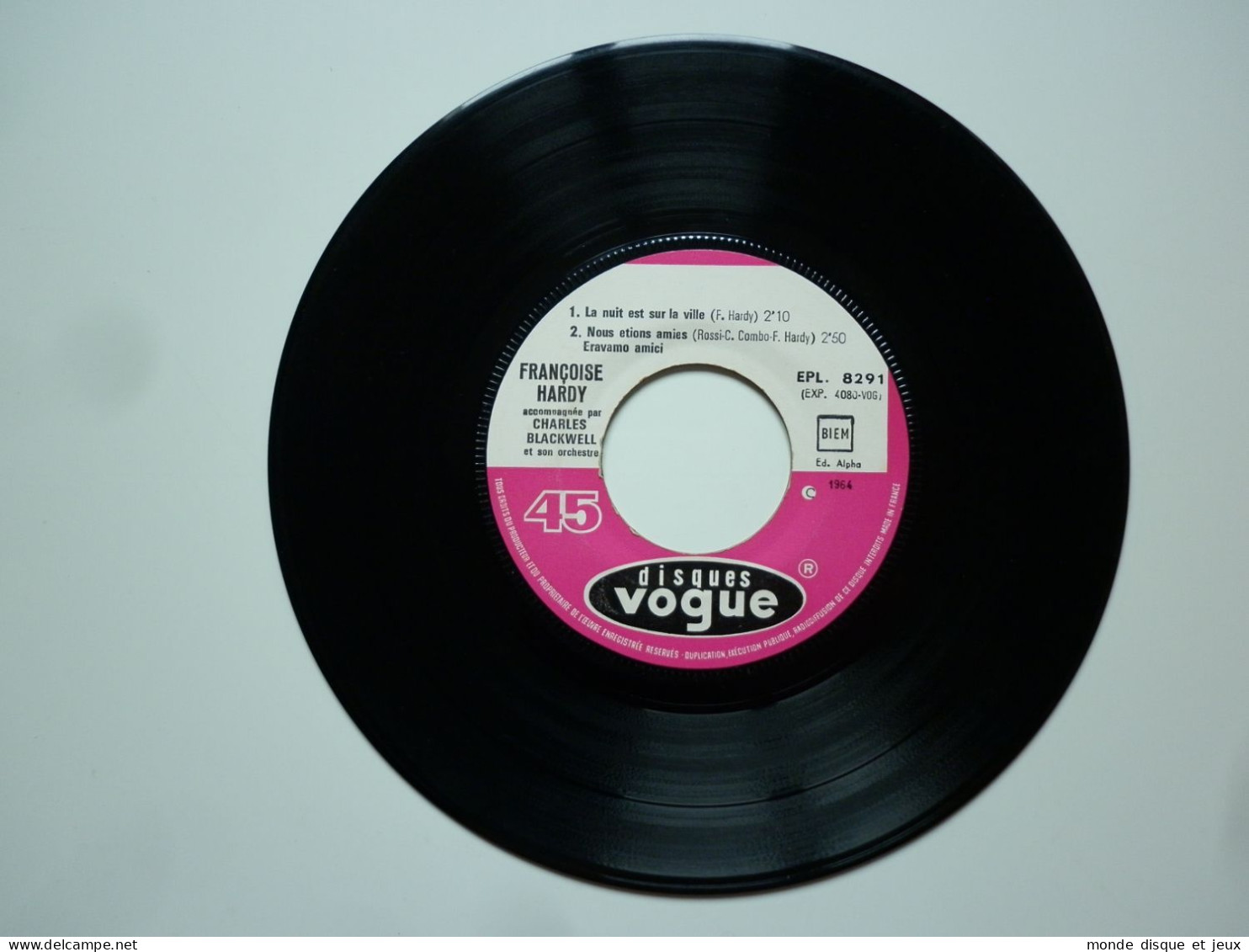 Françoise Hardy 45Tours EP Vinyle Je Veux Qu'il Revienne / Mon Amie La Rose - 45 Rpm - Maxi-Singles