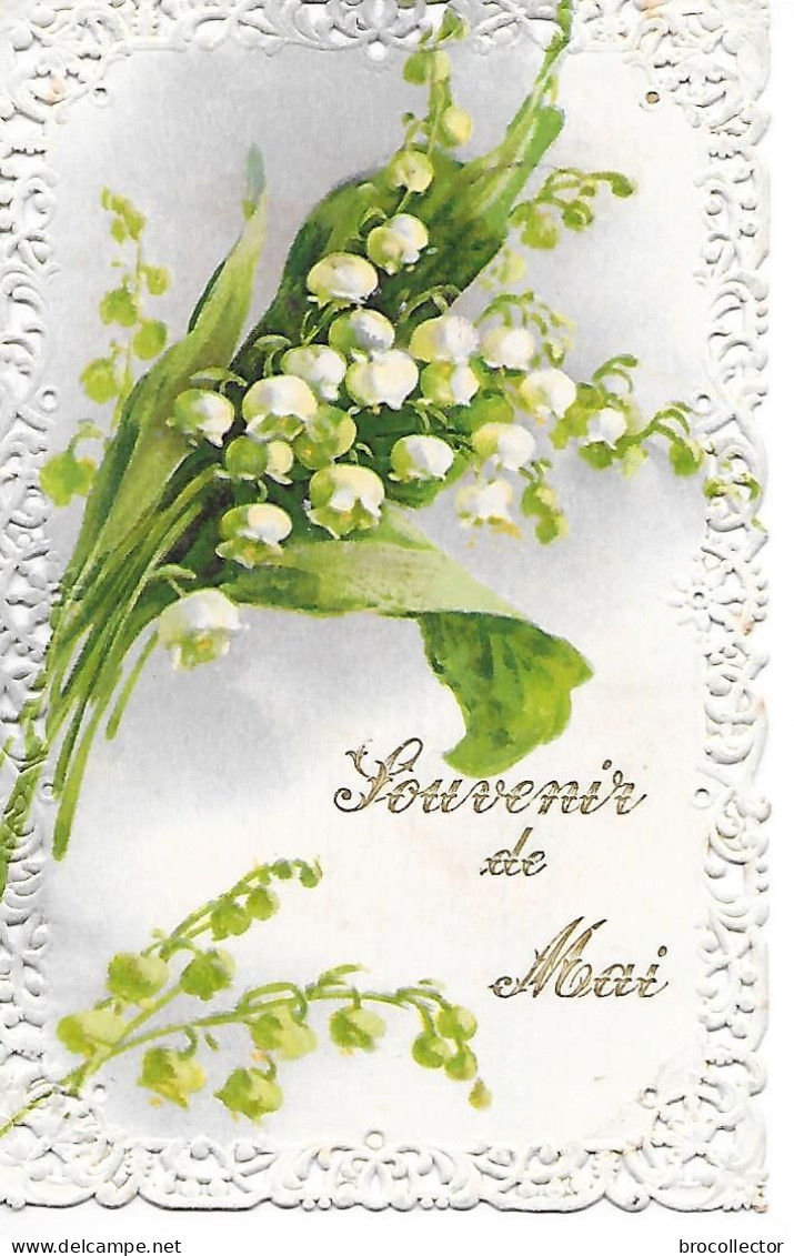 CARTE DENTELLE - Souvenir De MAI  - Muguet - Blumen