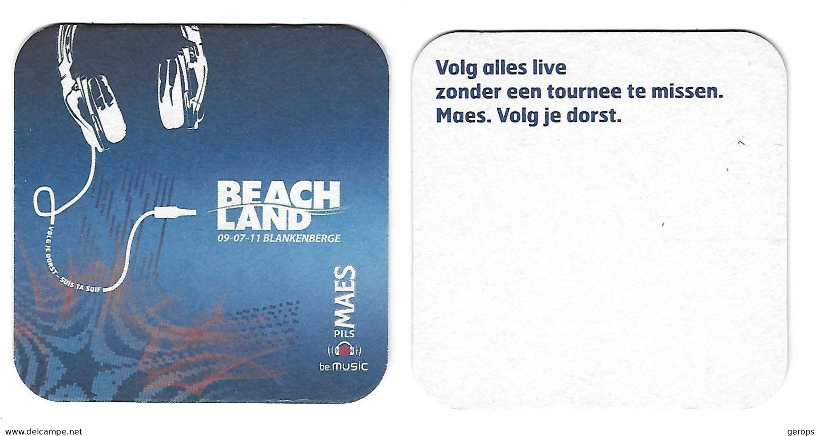 215a Brij. Maes Waarloos Beach Land Blankenberge Rv Volg Alles Live...... - Bierdeckel