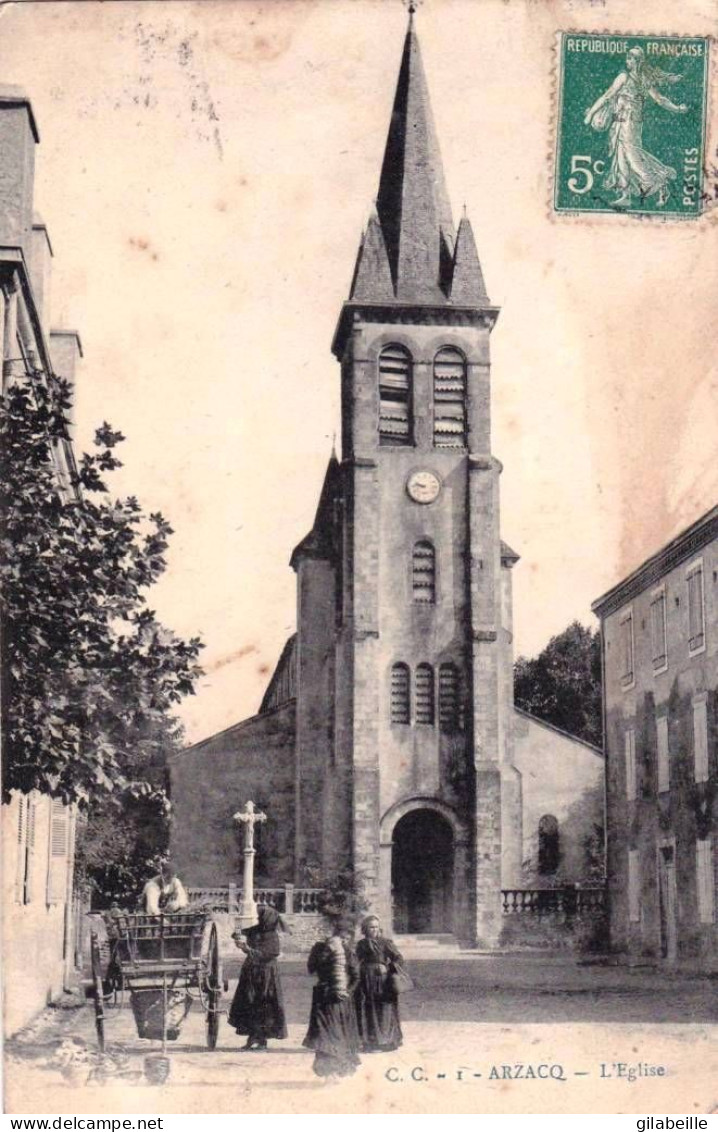 64 - Pyrenees Atlantiques -  ARZACQ - L église - Altri & Non Classificati