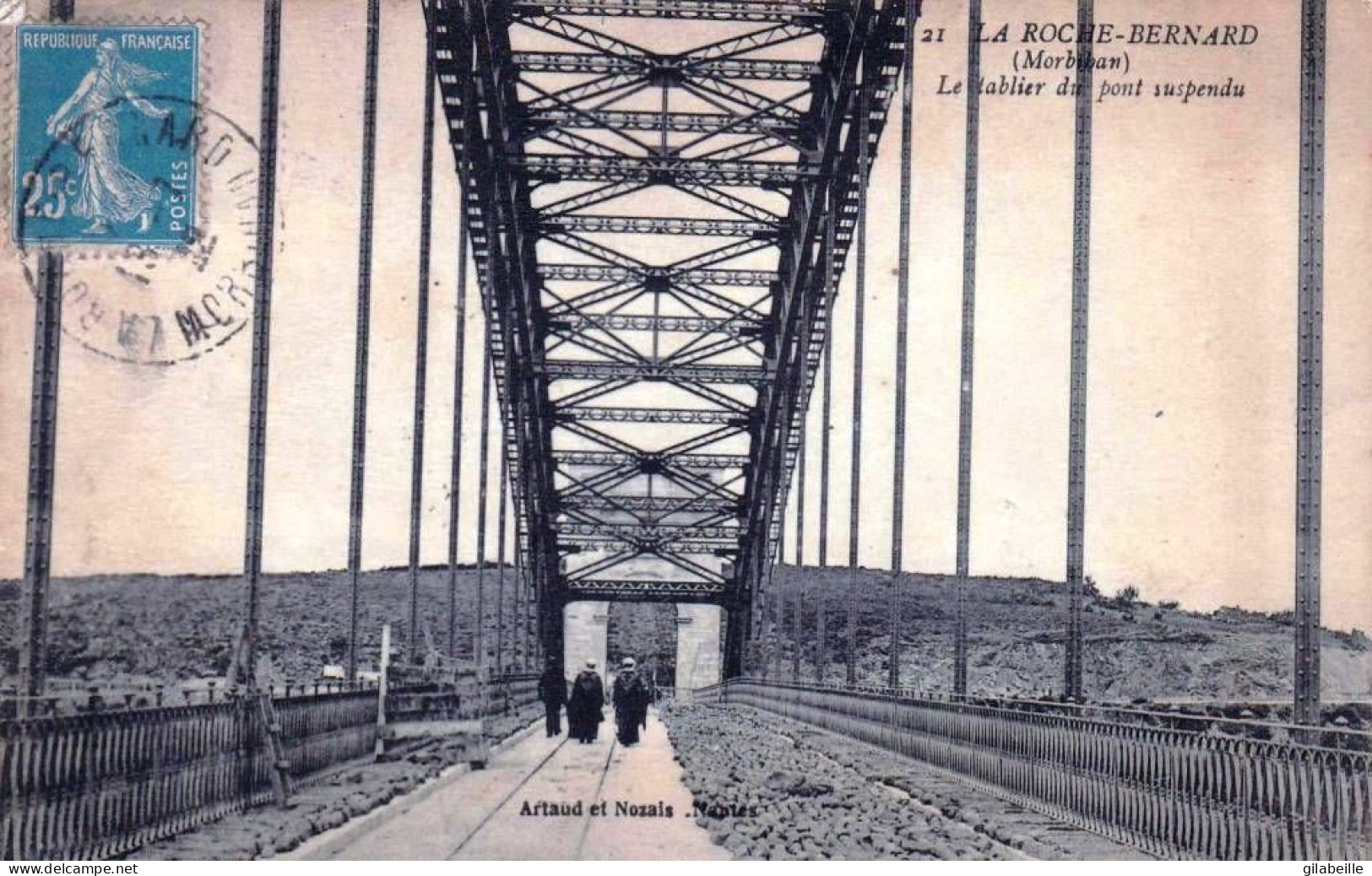 56 - Morbihan -  LA ROCHE BERNARD -  Le Tablier Du Pont Suspendu - Sonstige & Ohne Zuordnung