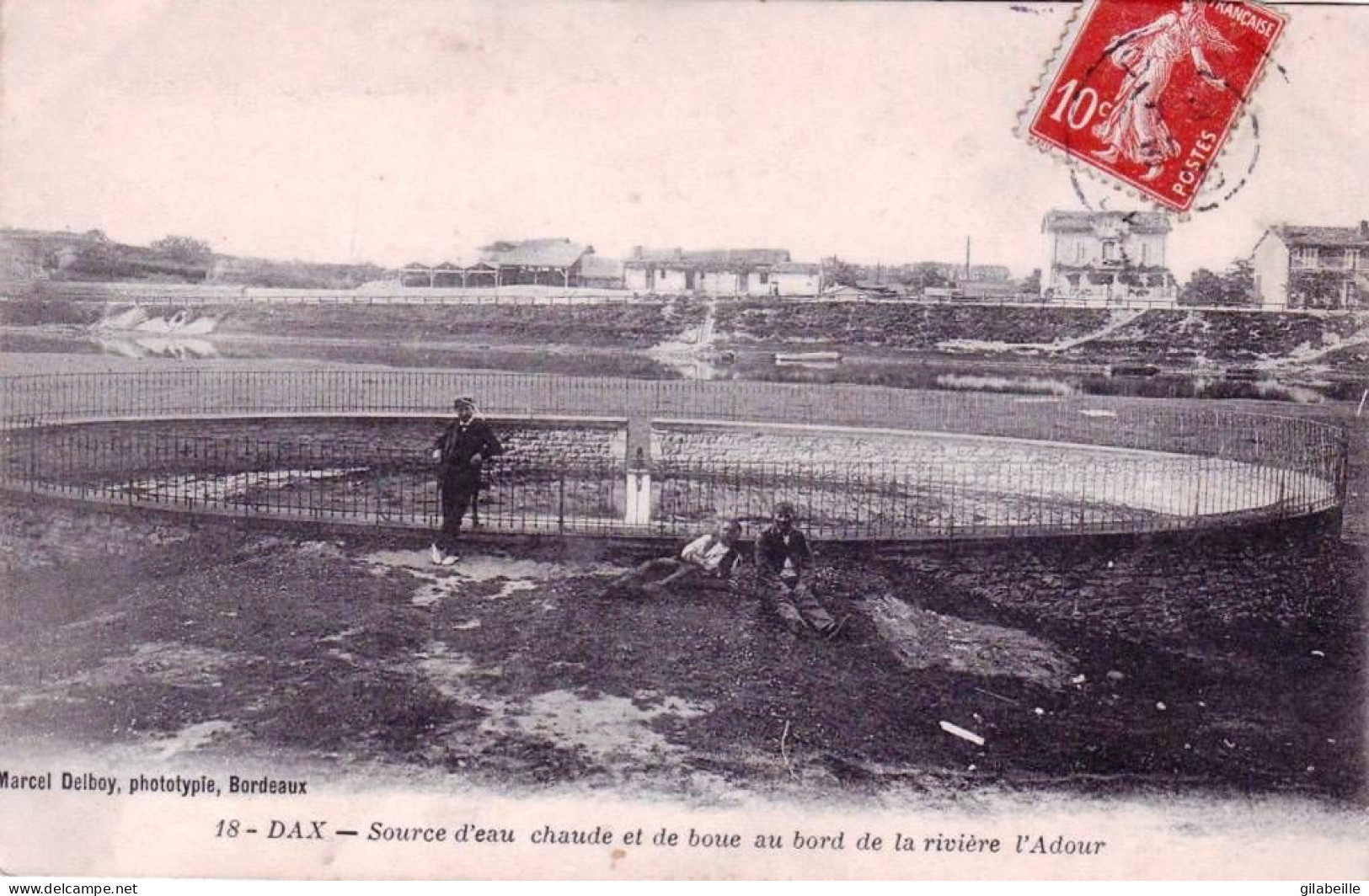 40 - Landes -  DAX - Source D Eau Chaude Et De Boue Au Bord De La Riviere L Adour - Dax