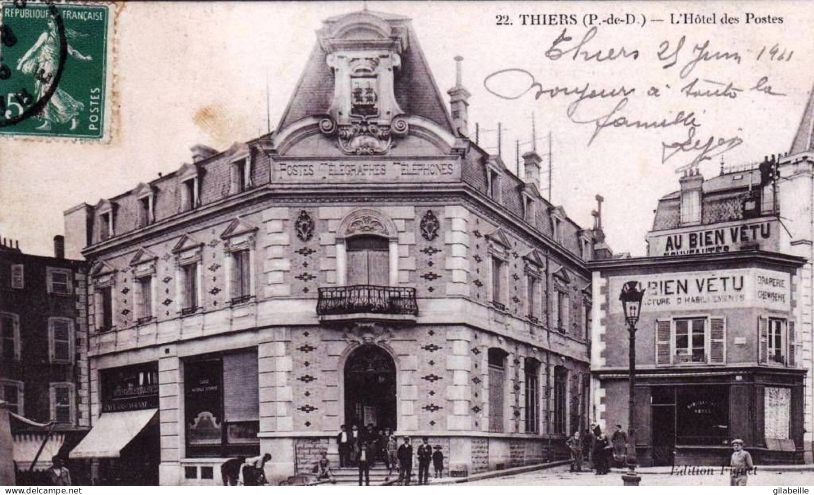 63 - Puy De Dome -  THIERS  - L Hotel Des Postes - Thiers