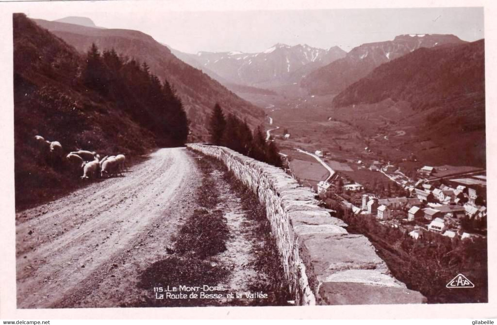 63 - Puy De Dome - LE MONT DORE   - La Route De Besse Et La Vallée - Carte Glacée - Le Mont Dore