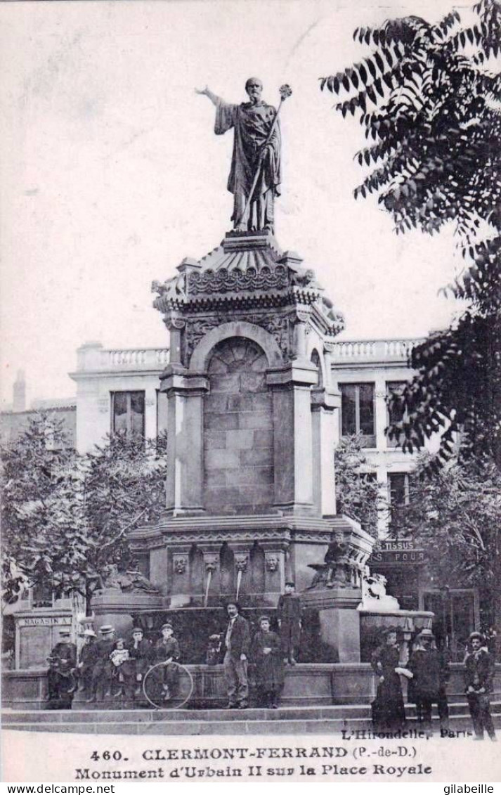 63 - Puy De Dome  -  CLERMONT FERRAND - Monument D Urbain II Sur La Place Royale - Clermont Ferrand