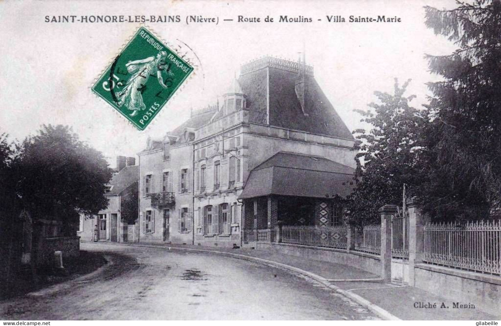 58 - Nievre -  SAINT HONORE  Les BAINS -  Route De Moulins - Villa Sainte Marie - Saint-Honoré-les-Bains