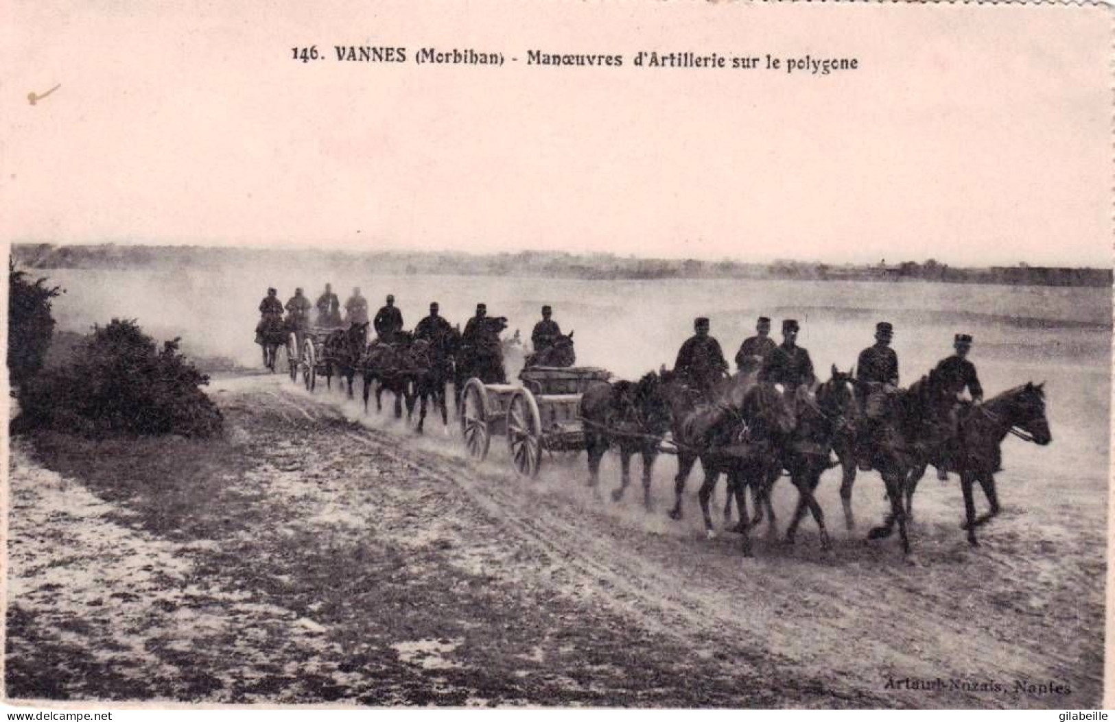 56 - Morbihan -  VANNES -  Manoeuvres D Artillerie Sur Le Polygone - Militaires - Vannes