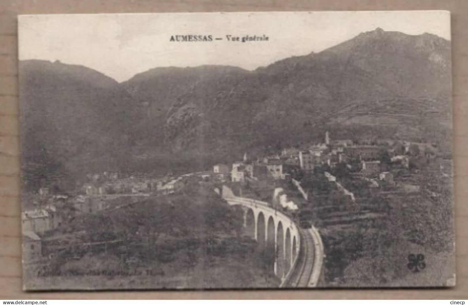 CPA 30 - AUMESSAS - Vue Générale - TB PLAN D'ensemble Du Village + Acqueduc Pont + TRAIN CHEMIN DE FER Dessus - Sonstige & Ohne Zuordnung