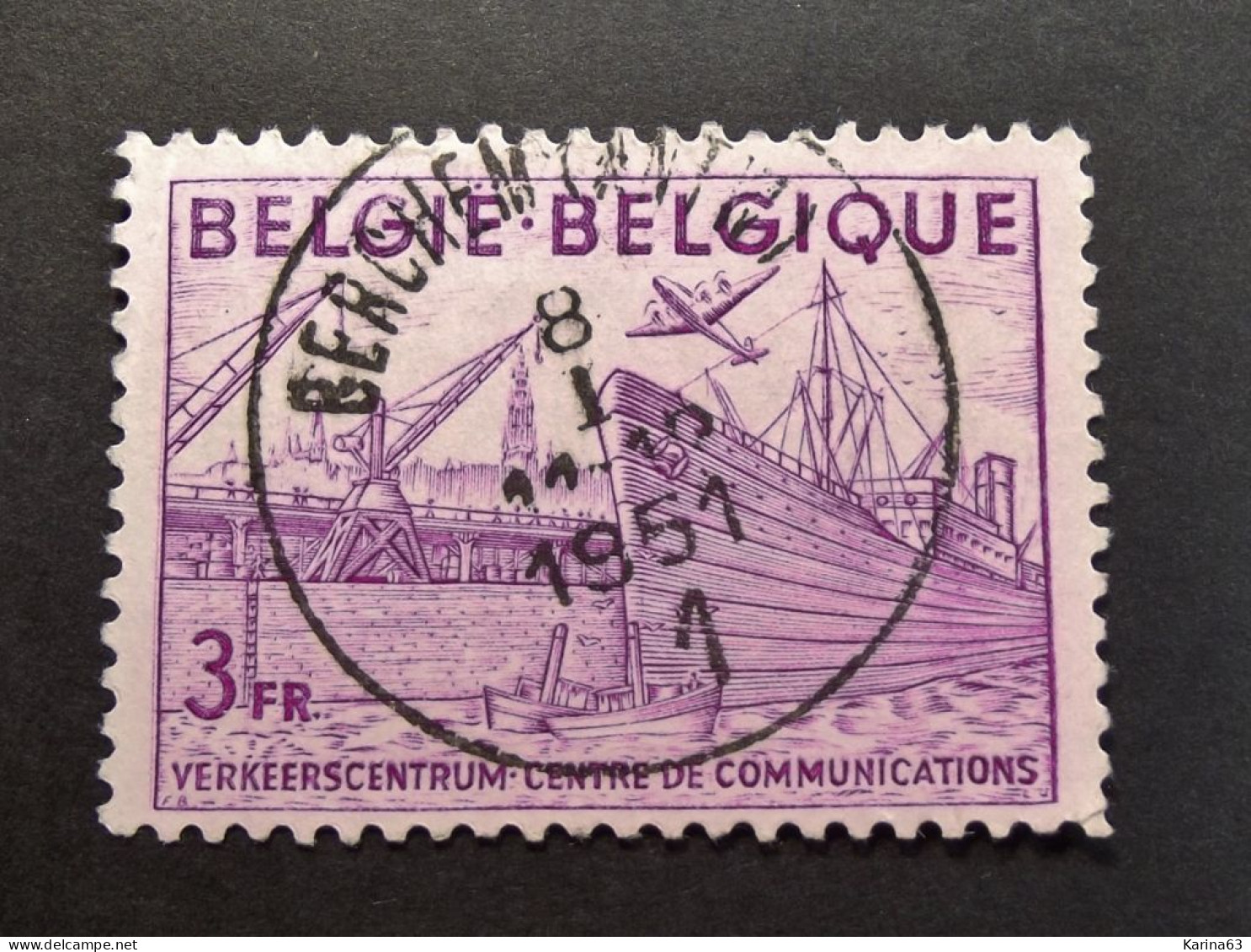 Belgie Belgique - 1948 - OPB/COB N° 770 ( 1 Value) - Export België  - Met Obl. Berchem 1951 - Gebraucht