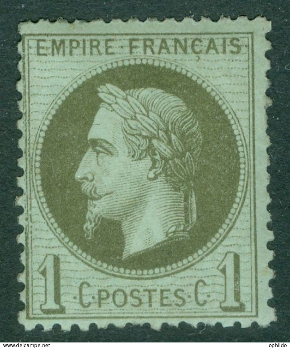 France   25   *  B/TB  Dents Courtes   - 1863-1870 Napoléon III Lauré