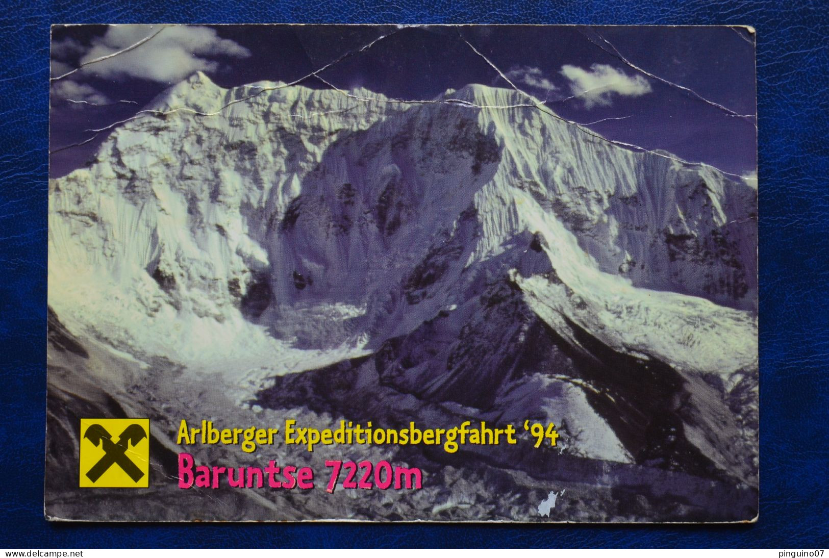 1994 Baruntse Expedition Signed Creased Card 15x21 Cm Mountaineering Himalaya Escalade Alpinism - Sportifs