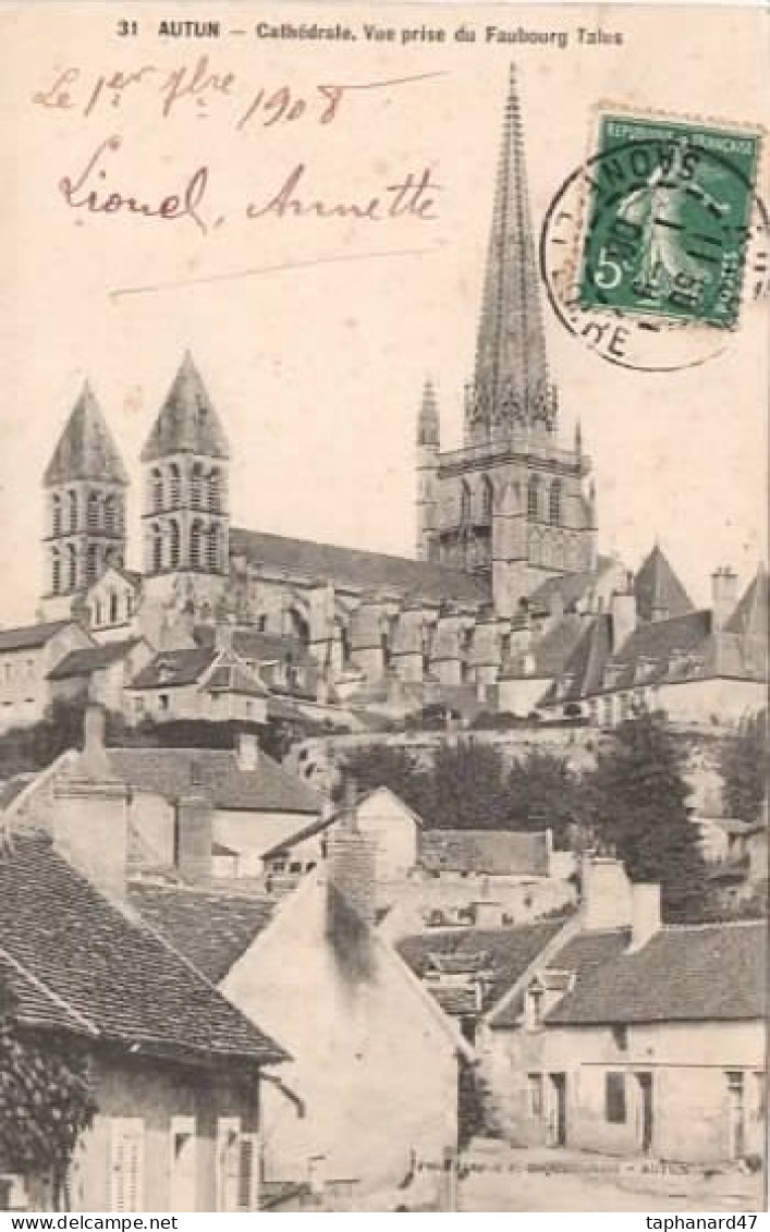 . 71 . AUTUN . Cathédrale . Vue Prise Du Faubourg Talus . - Autun