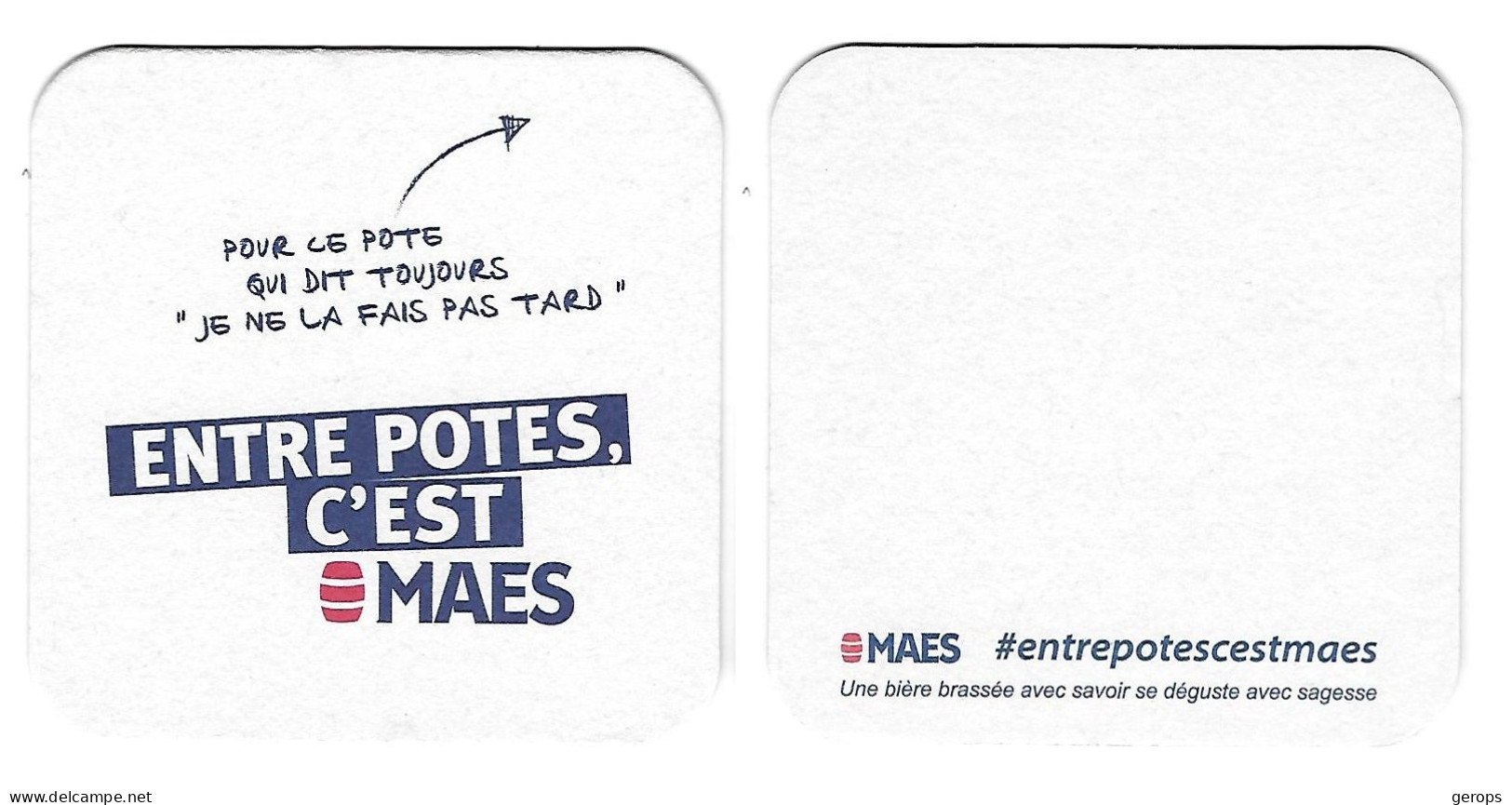 232a Brij. Maes Waarloos Entre Potes, C'est Maes Franse Tekst Rv - Sous-bocks