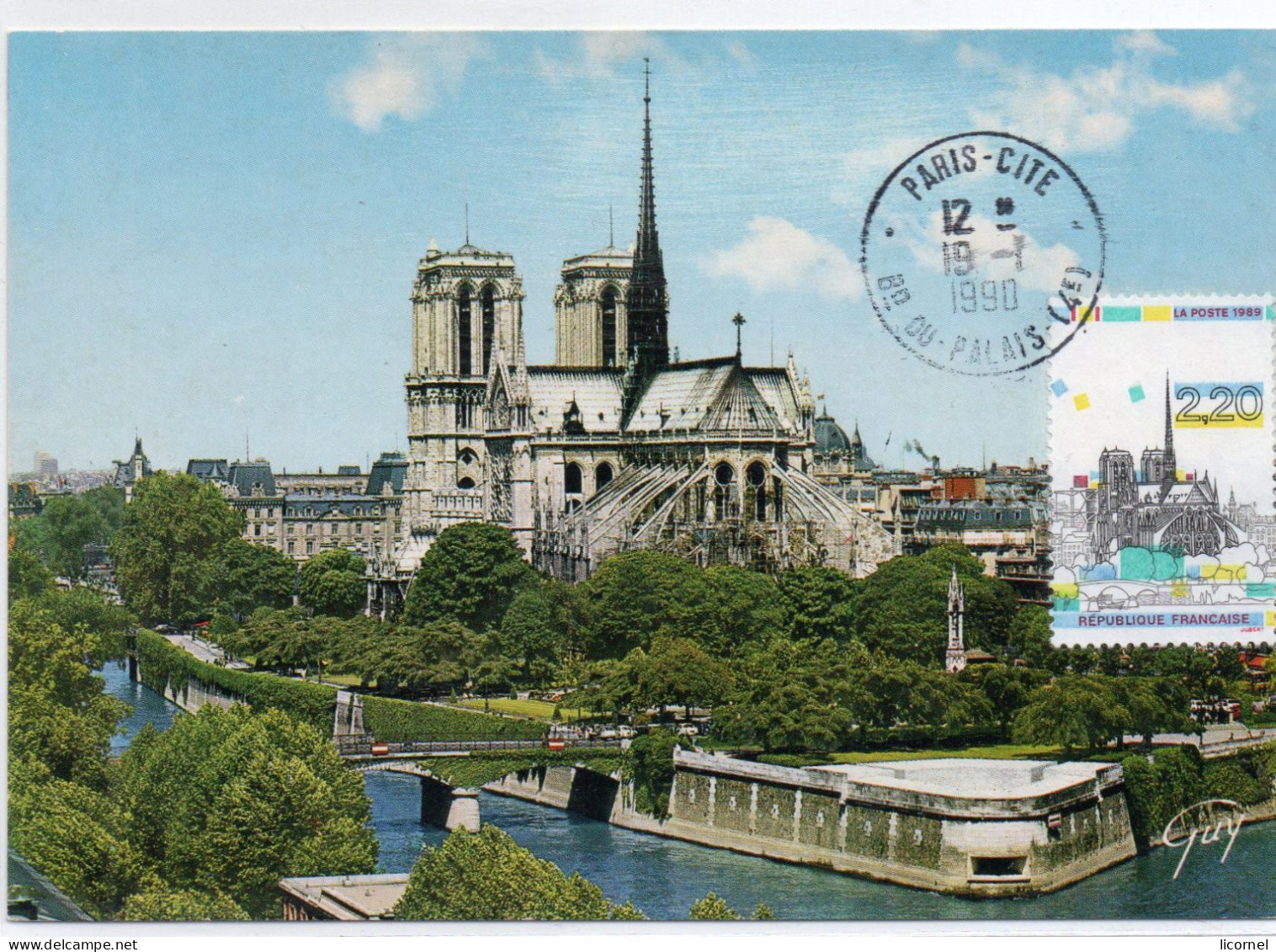 Carte  Maxi  1990 /PARIS - 1990-1999