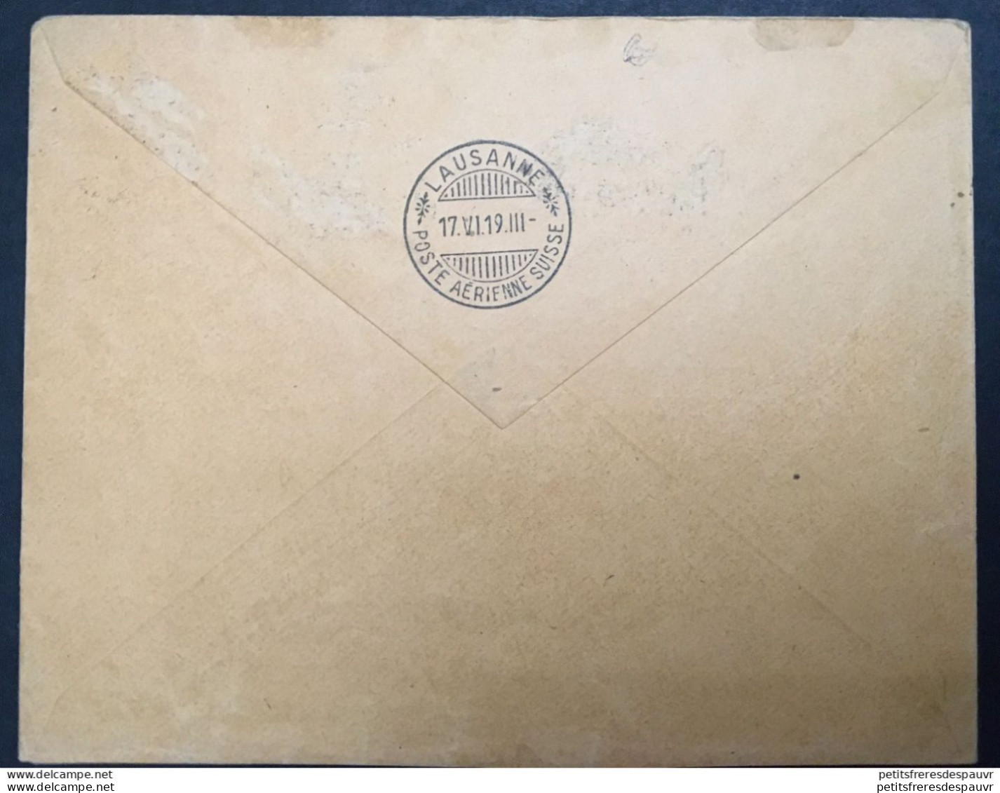 SUISSE 1919 - YT Zu 2 Poste Aérienne Sur Lettre Pour Lucerne Par Liaison Aérienne - Lettres & Documents