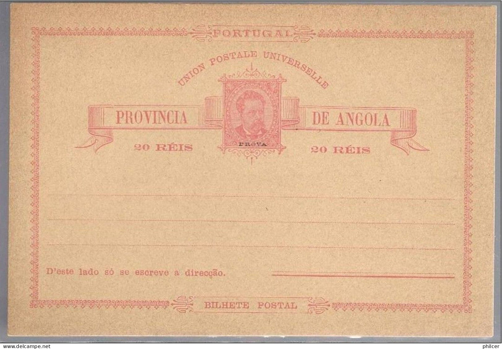 Angola, Inteiro Postal, Prova - Angola