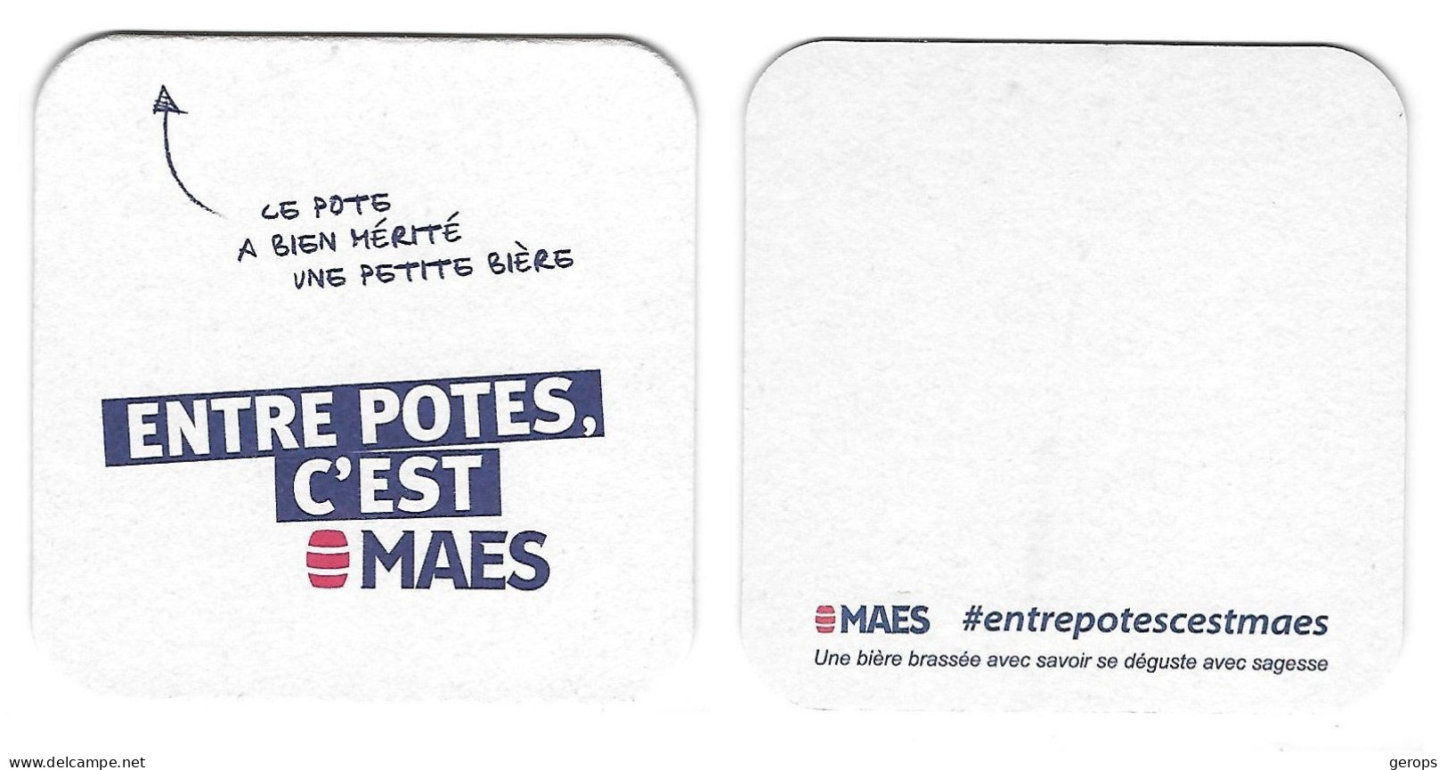 237a Brij. Maes Waarloos Entre Potes, C'est Maes Franse Tekst Rv - Sous-bocks