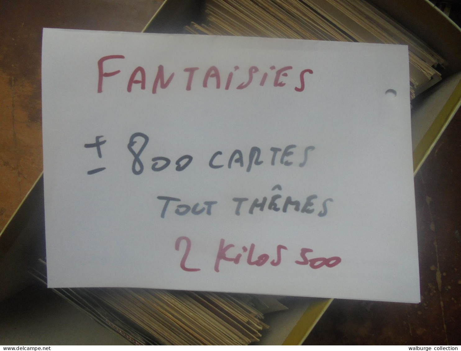 +++FANTAISIES BEAU LOT +- 800 CARTES BEAUCOUP DE THEMES DIFFERENTS+++2 KILOS 500+++(Lire Ci-Bas)