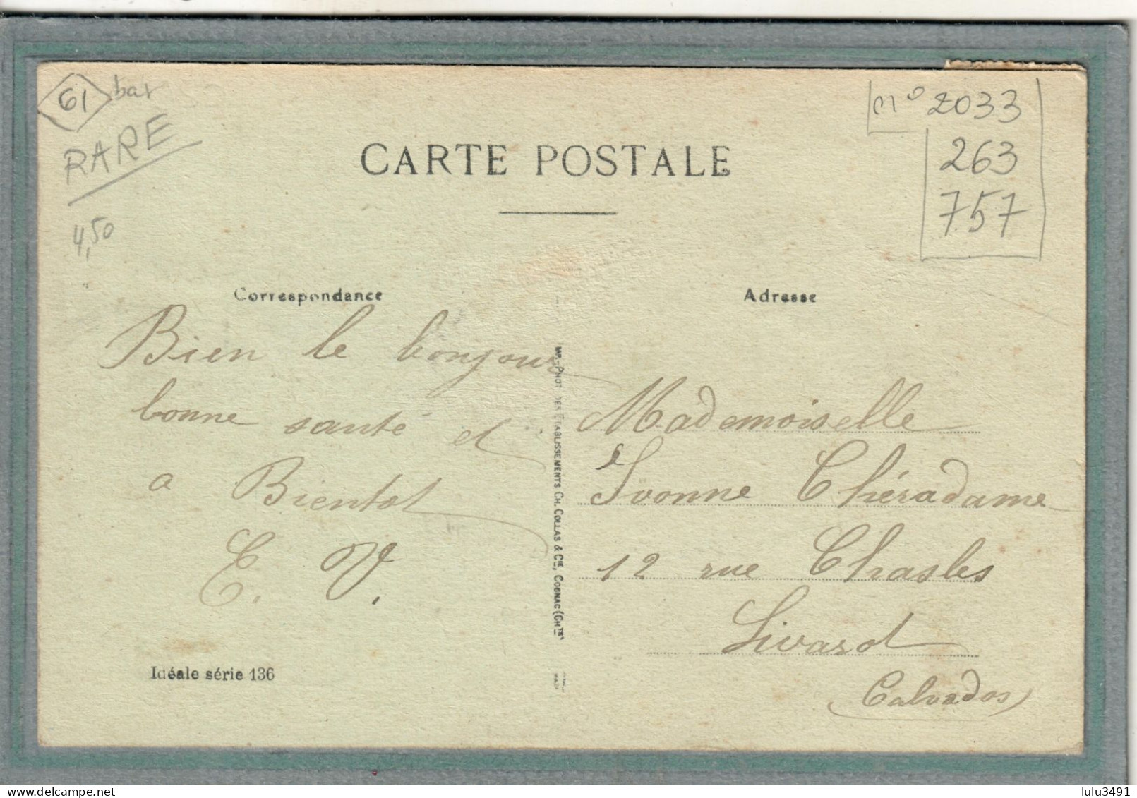 CPA (61) GACé - Carte Souvenir : Un Souvenir De... - 1910 - Gace