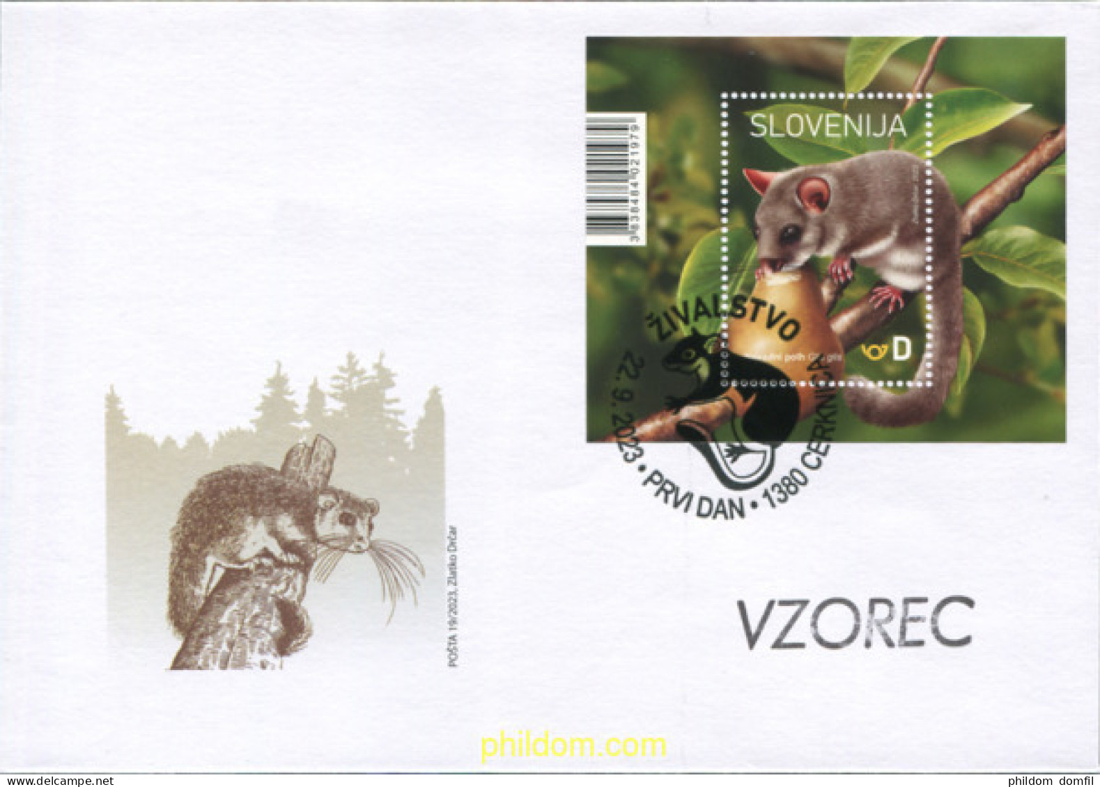 713173 MNH ESLOVENIA 2023 FAUNA - LIRÓN - Slovénie