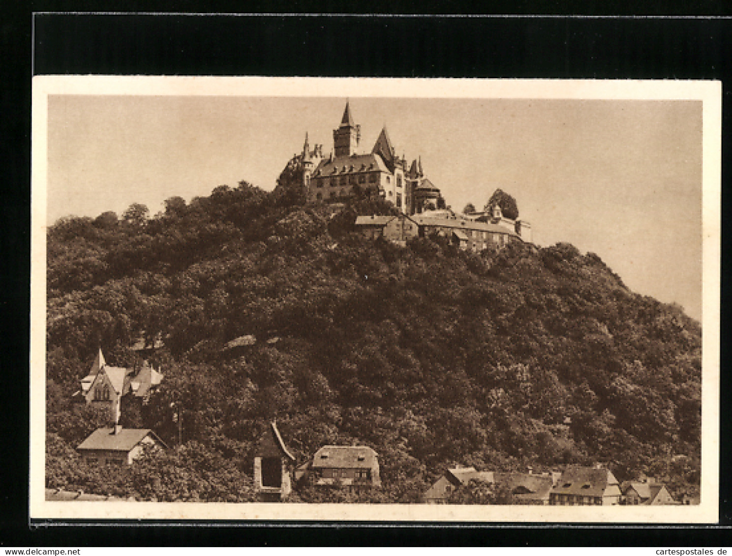 AK Wernigerode, Blick Zum Schloss, Ganzsache WHW Winterhilfswerk 1934 /35  - Tarjetas
