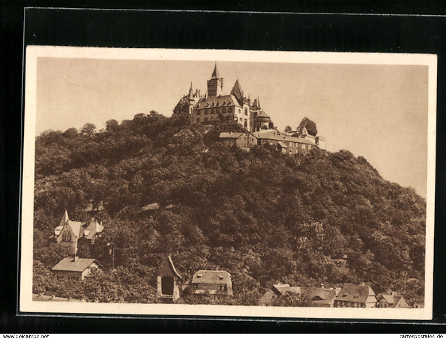 AK Wernigerode, Blick Auf Das Schloss, Ganzsache WHW Winterhilfswerk 1934 /35  - Postcards