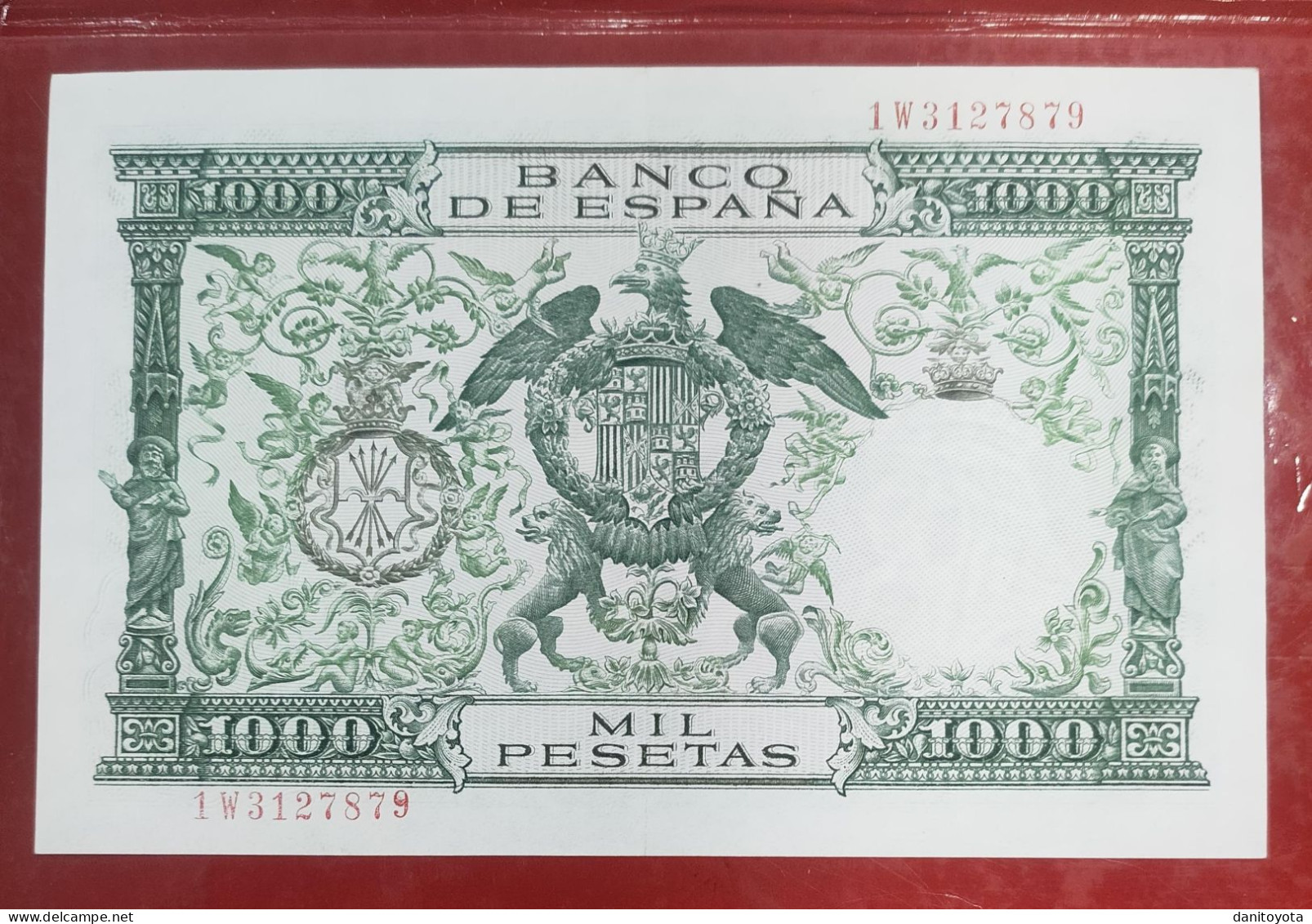 ESPAÑA. EDIFIL 469b. 1000 PTAS 29 DE NOVIEMBRE DE 1957 SERIE 1W, CONSERVACIÓN EBC. - 1000 Pesetas