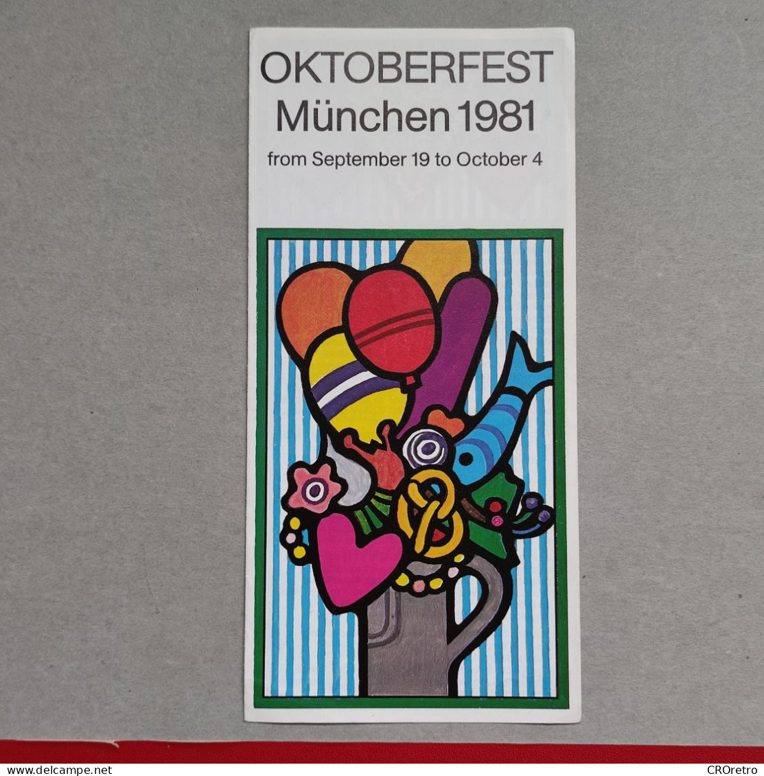 OKTOBERFEST - MUNCHEN 1981, Vintage Tourism Brochure, Prospect, Guide - Reiseprospekte