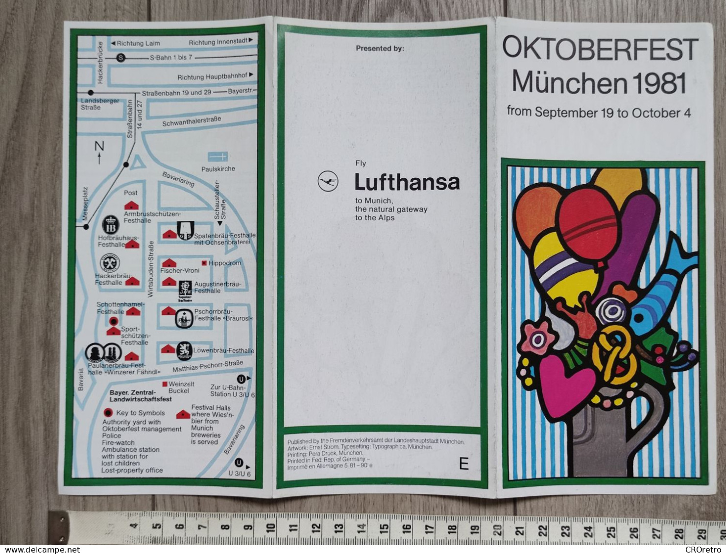 OKTOBERFEST - MUNCHEN 1981, Vintage Tourism Brochure, Prospect, Guide - Reiseprospekte