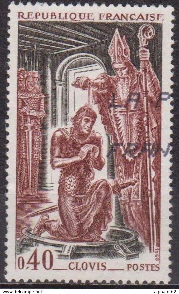Histoire - FRANCE - Le Baptème De Clovis - N° 1496 - 1966 - Used Stamps