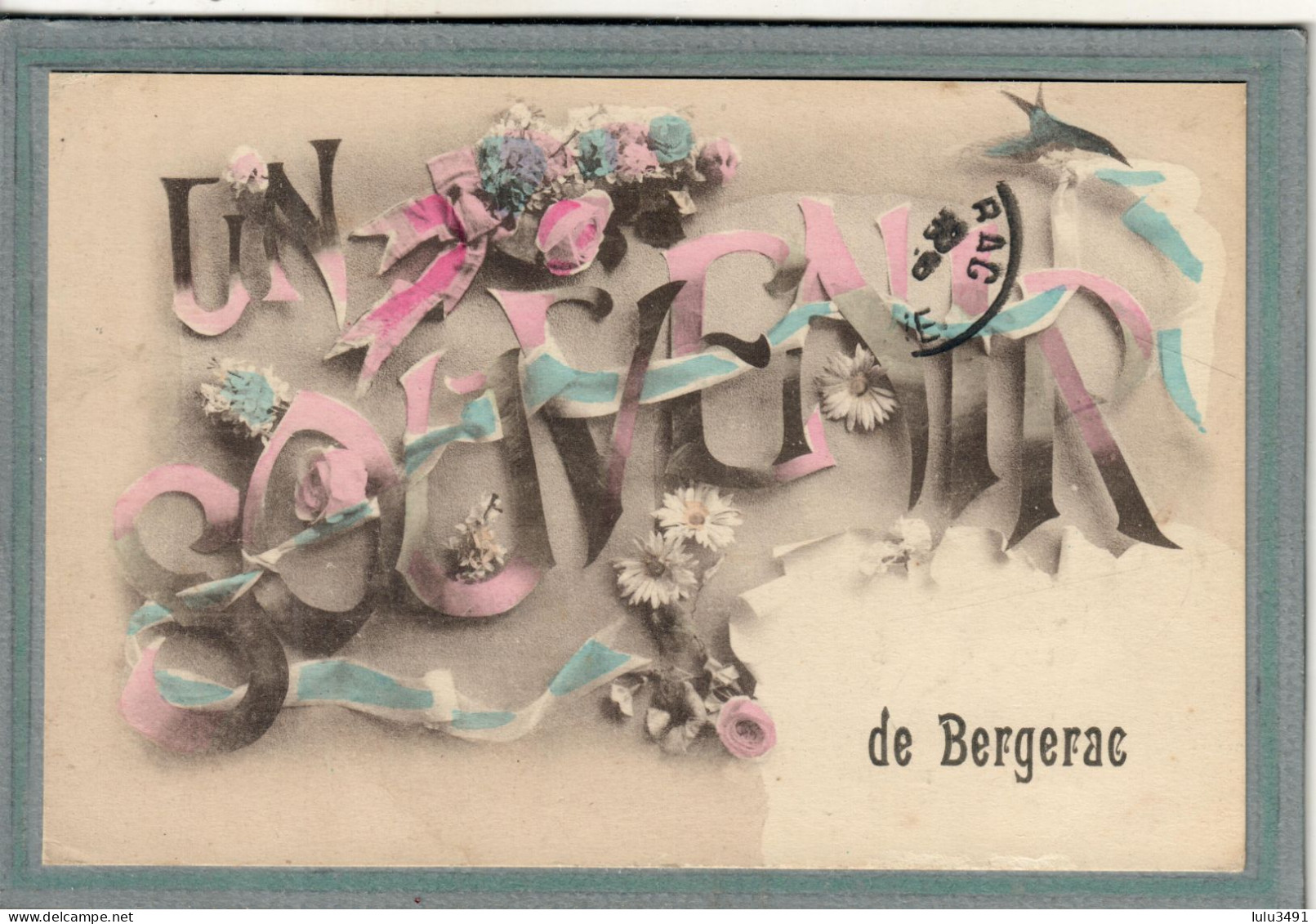 CPA (24) BERGERAC - Carte Souvenir : Un Souvenir De... - 1916 - Bergerac