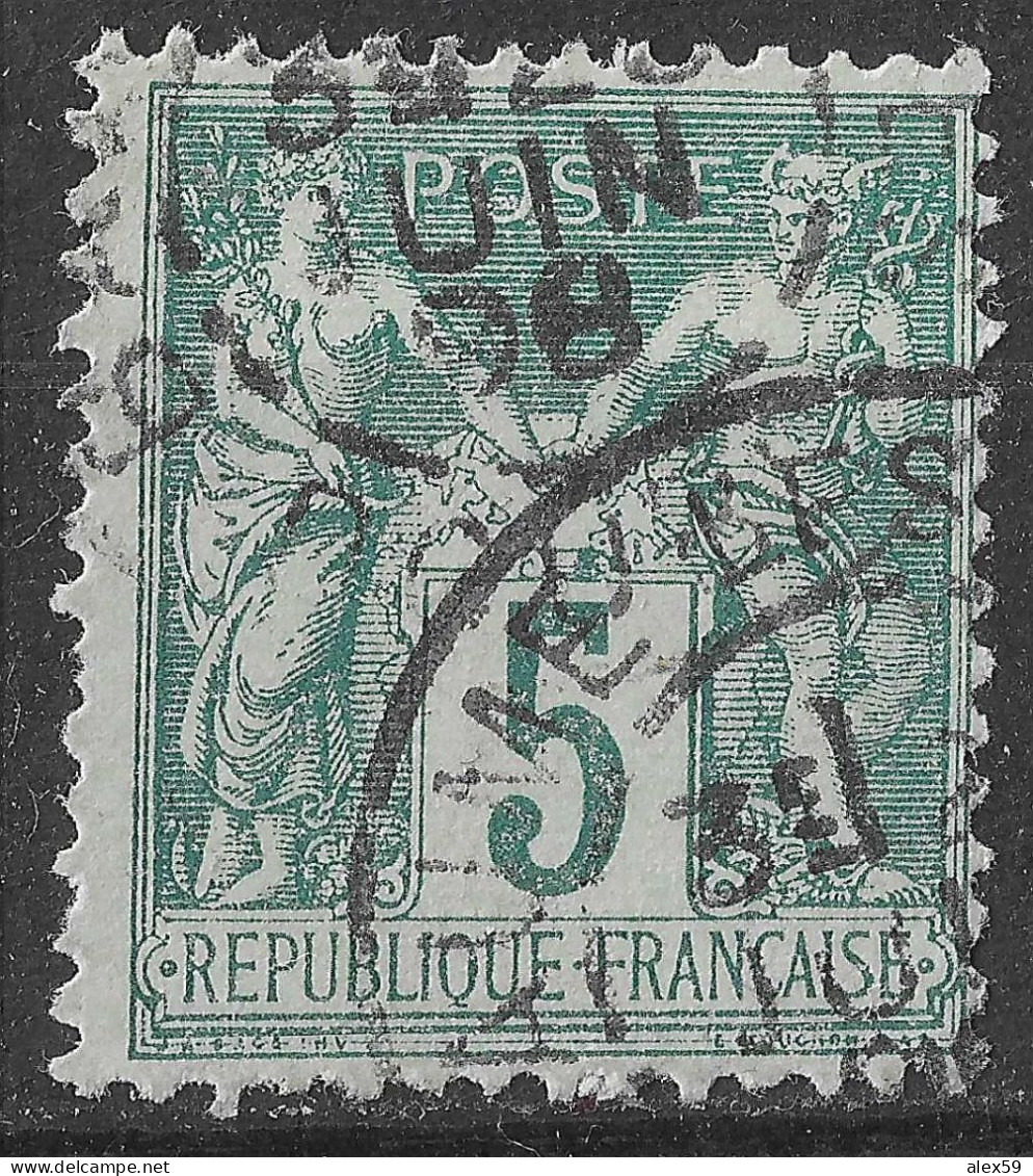 Lot N°97 N°75,Oblitéré Cachet à Date DOUBS BAUME LES DAMES - 1876-1898 Sage (Type II)