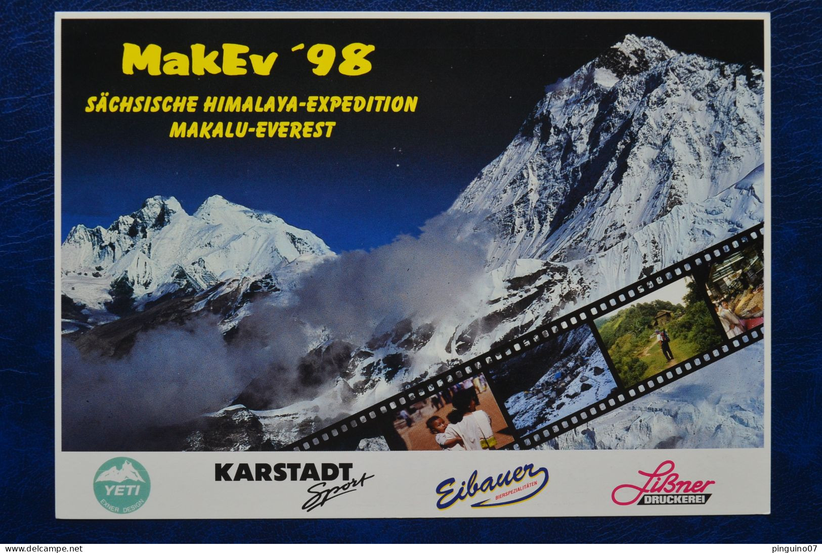 1998  Signed G. Wiegand F. Meutzner Makalu Everest Expedition Mountaineering Himalaya Escalade Alpinisme 15x21 Cm - Sportifs