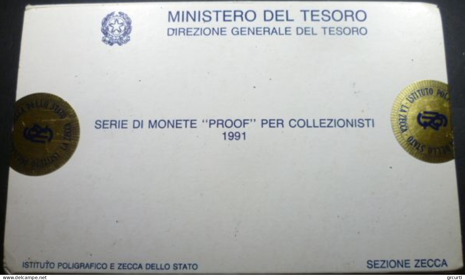 Italia - Serie Zecca Proof 1991 - 11 valori - KM# PS8 - Gig# S.18/P