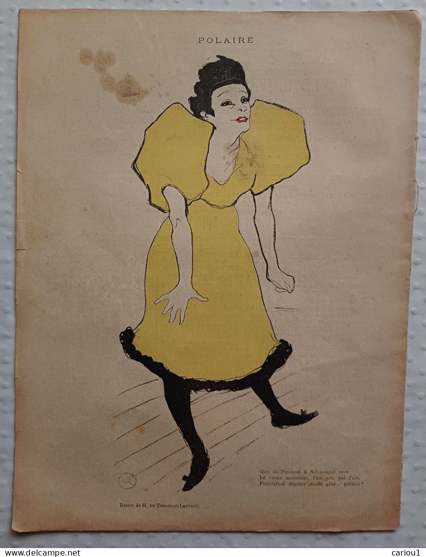 C1  LE RIRE Fevrier 1895 Dessin COULEURS De TOULOUSE LAUTREC Polaire PORT INCLUS France - 1801-1900