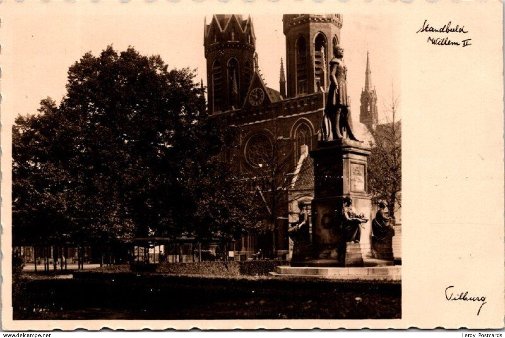 Standbeeld Willem II, Tilburg 1934 (NB) - Tilburg